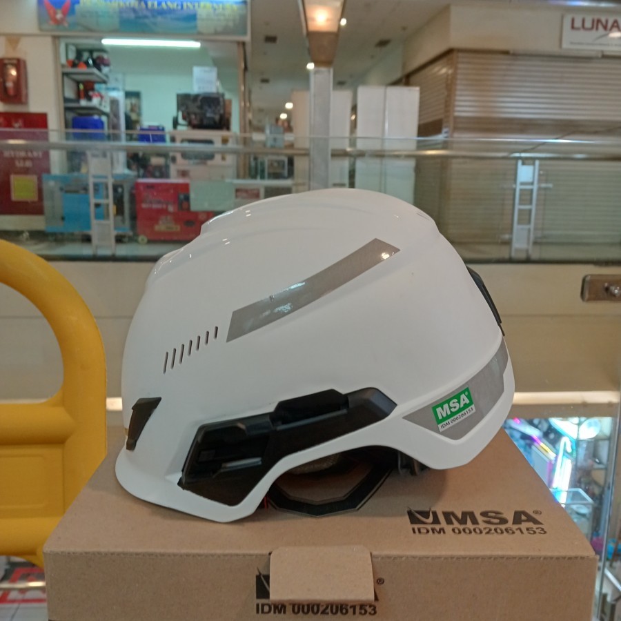 Helm Safety Climbing MSA Vgard Putih - Helm  Safety MSA H1 Climbing Berkualitas