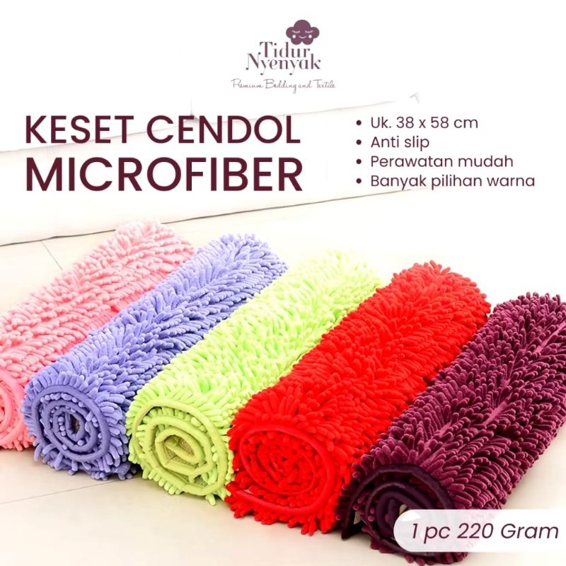 KESET KAKI 3D KARAKTER | KESET CENDOL MICROFIBER ANTI SELIP BULU HALUS
