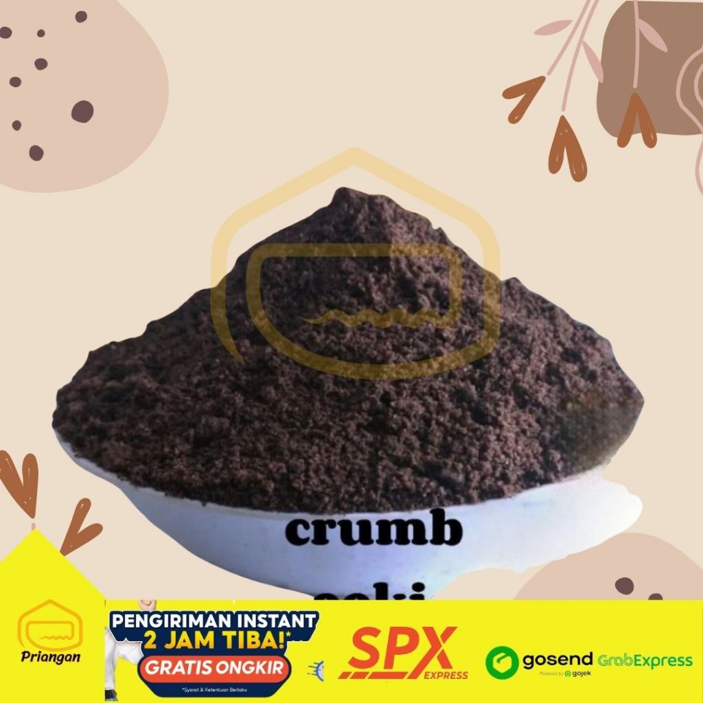 

Bubuk Crumb Cookies Hitam 250 Gram (Mirip Oreo)