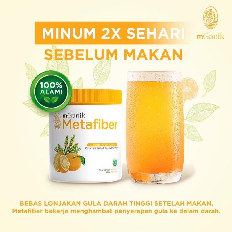 mGanik Metafiber 450gr | Suplemen Serat Khusus Diabetes - Mganik Balikpapan
