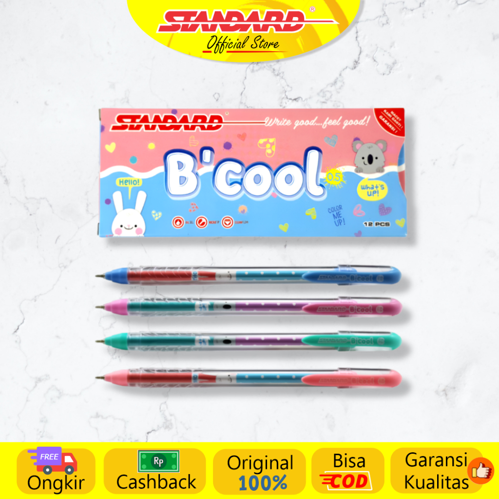 

Standard - Pulpen BCool 0.5 / Lusin ( Alat Tulis / Pen / Ballpoint / Pena )