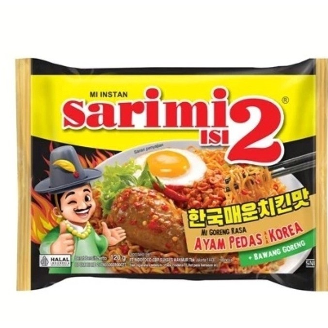 

Sarimi Isi 2 Mie Goreng Rasa Ayam Pedas Korea 120 gr