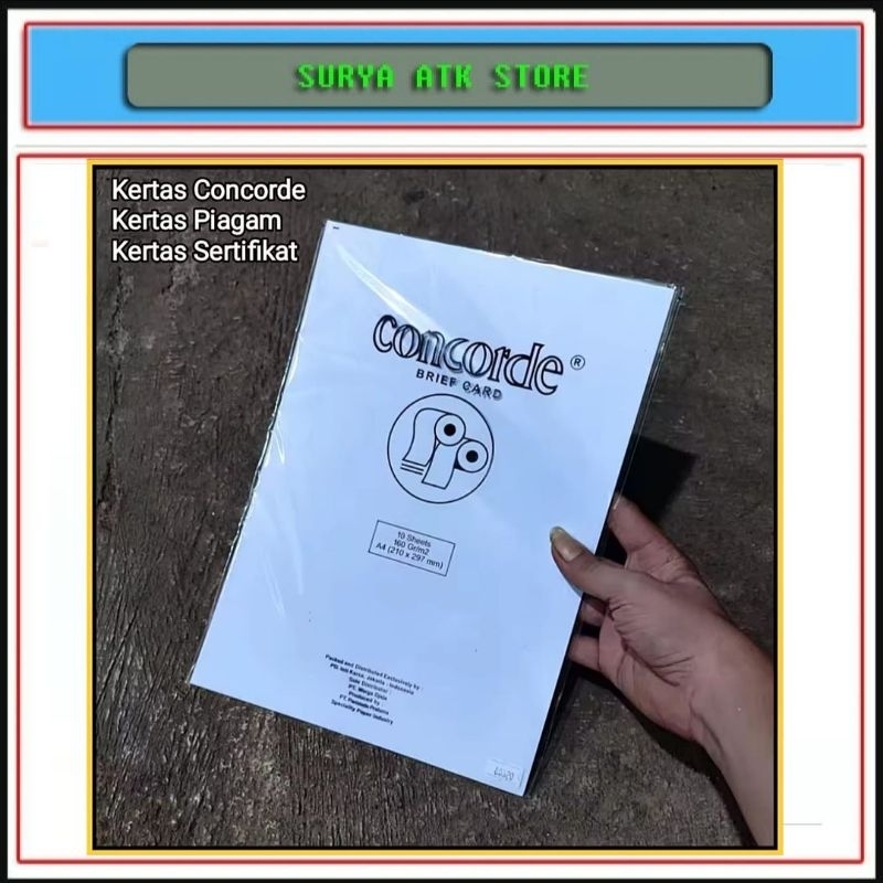 

1 Pak Kertas Concorde A4 160 & 220 Gram