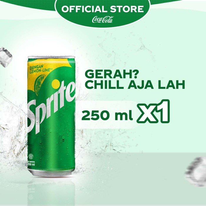 Sprite Lemon Lime Minuman Soda - Kaleng 250ml