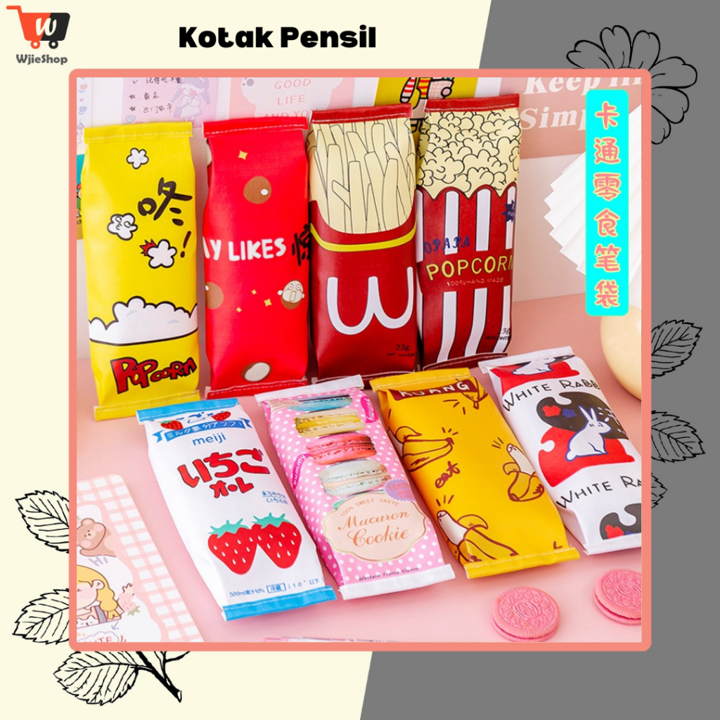 

Tempat Pensil Unik Lucu Kotak Pensil Model Bungkus Jajan Snack