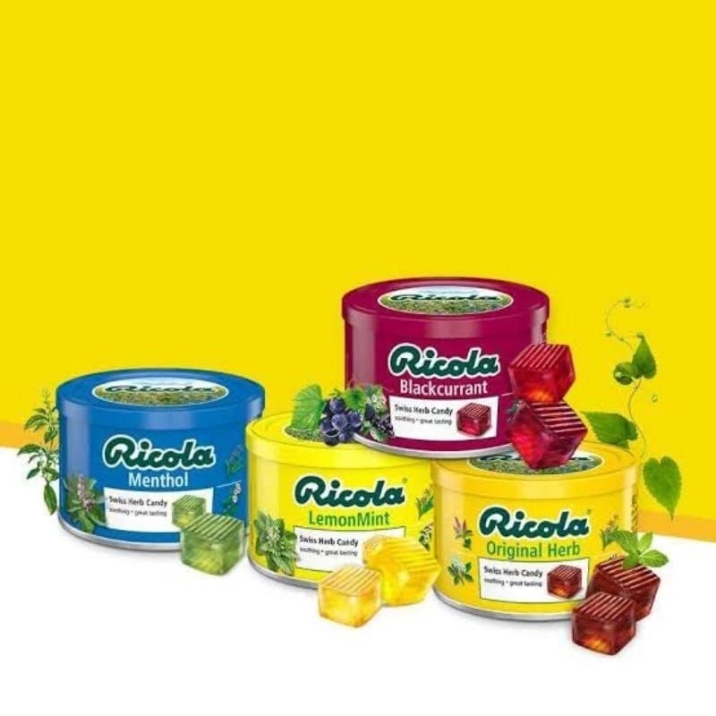 

Ricola tin 100gr .