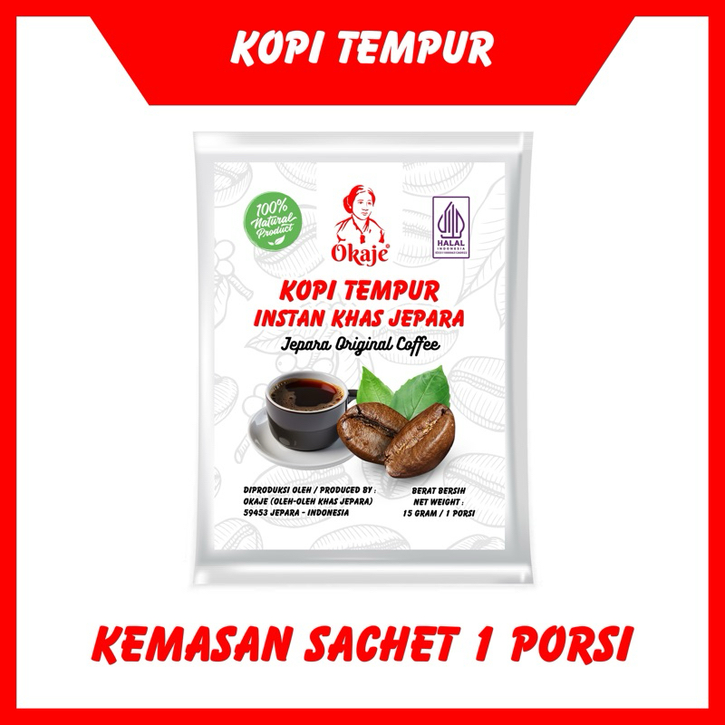 

OKAJE Kopi Tempur Kemasan Sachet | Oleh Oleh Khas Jepara