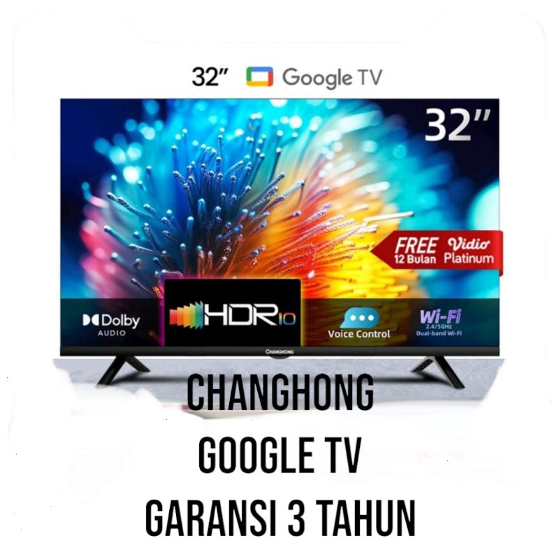PROMONEW GOOGLE TV CHANGHONG 32" ANDROID11 YOUTUBE/NETFLIX/WIFI