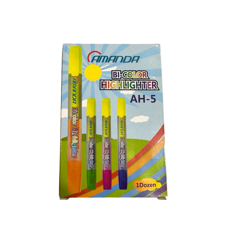 

[ 1 KOTAK ]STABILO AMANDA 2 IN 1 BI-COLOR HIGHLIGHTER AH-5