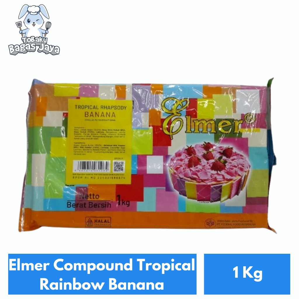 

Coklat Elmer Compound Tropical Rainbow Rasa Banana 1 Kg