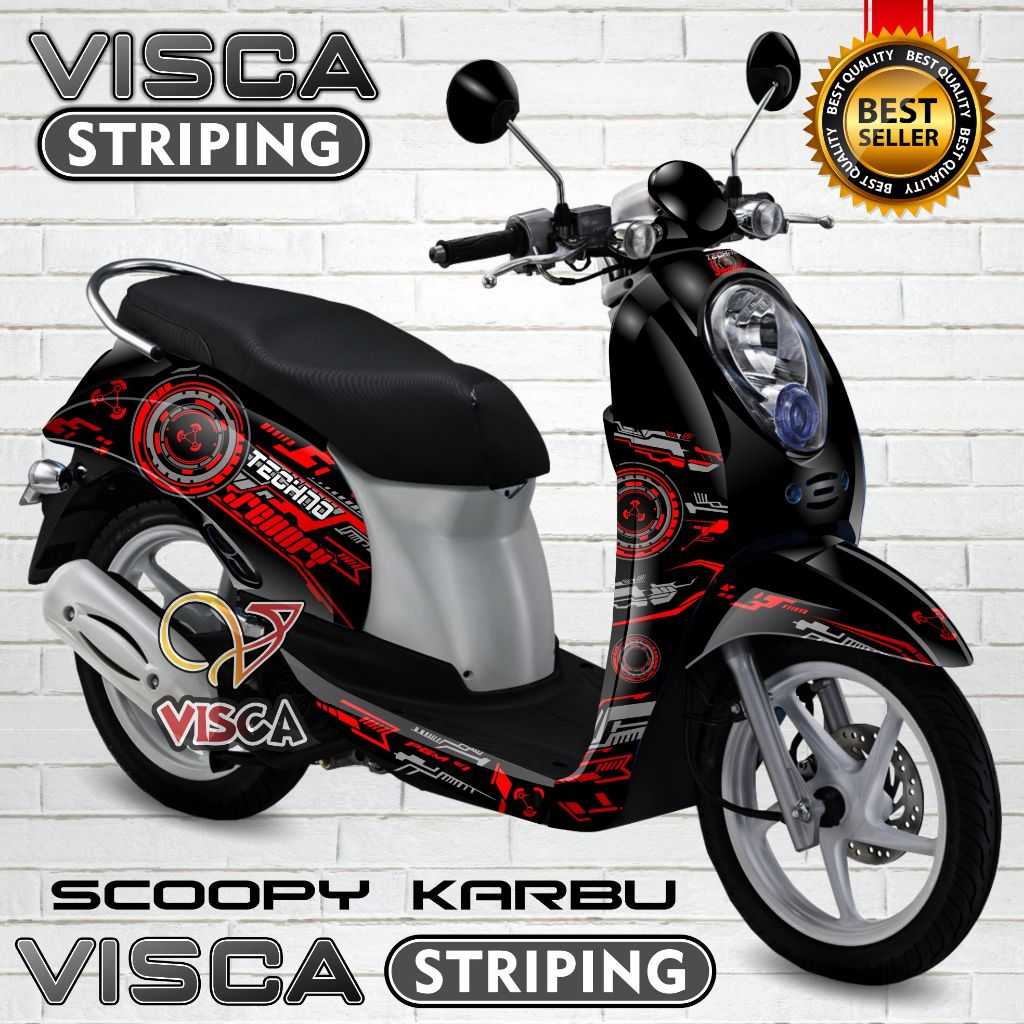 Decal Scoopy Karbu Full Body - Stiker Scoopy Karbu - Dekal Scoopy Karbu Full Body - Striping Scoopy 
