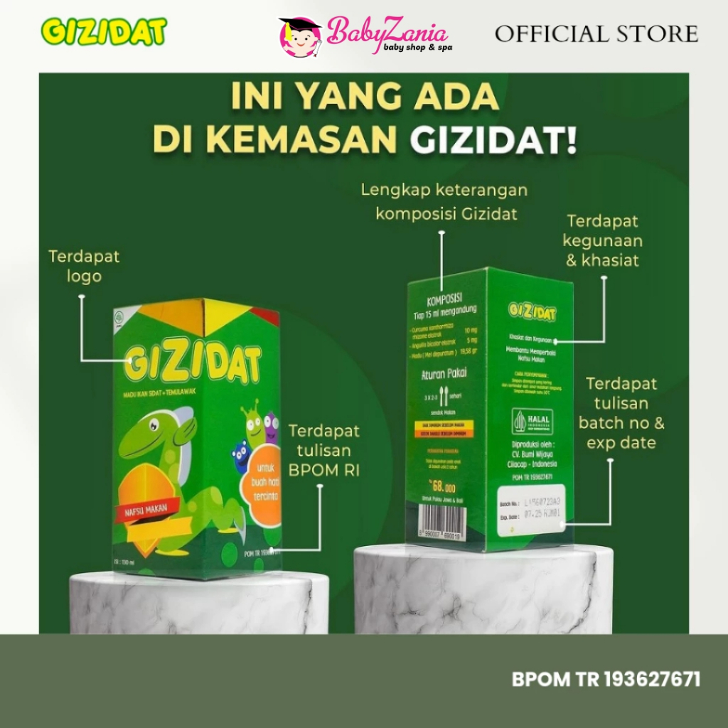 

Gizidat Madu Ikan Sidat Penambah Nafsu Makan 130 Ml