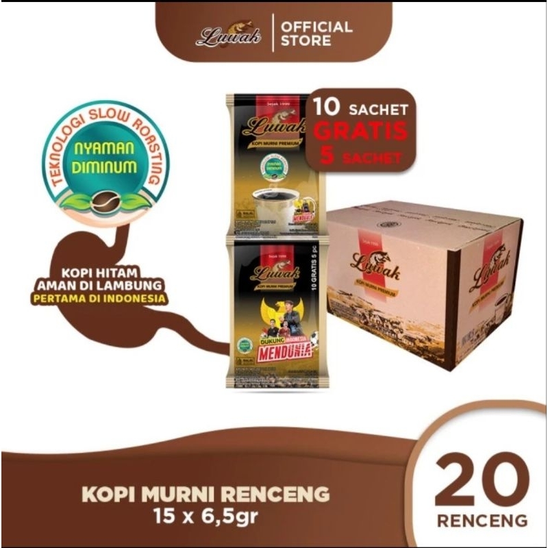 

Luwak kopi murni premium mini dus @ 6.5gr