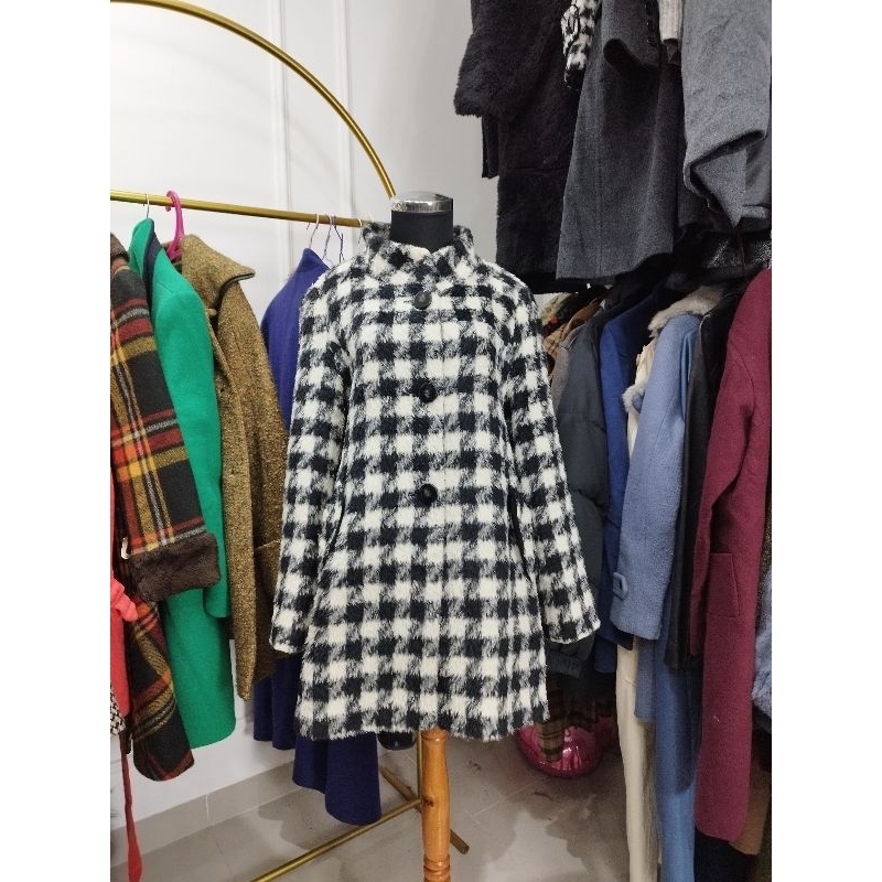 Long coat wool Winter Motif HS
