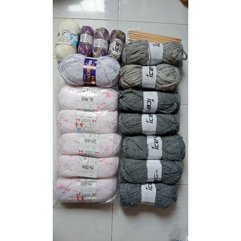 Preloved Benang Rajut Ice Yarns (Baca Caption)