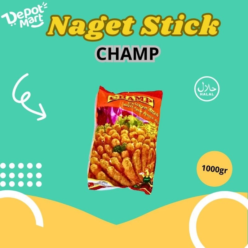 

Champ Stick Nugget Ayam Stik 1 Kg Naget Ayam Champ