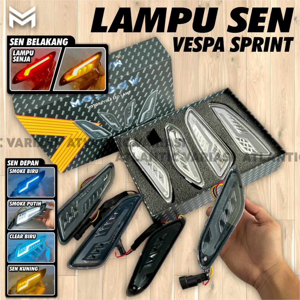 LAMPU SEIN SEN MOTOR DEPAN / LAMPU SENJA RUNNING SEIN INDICATOR VESPA ELETTRICA 2018 - NOW MIKA SMOK
