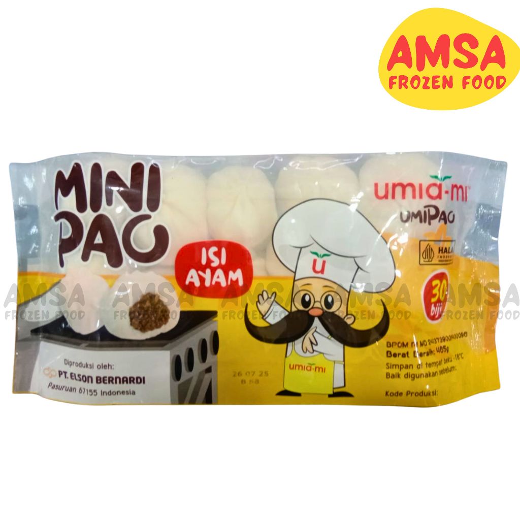 

Umiami Minipao Isi Ayam 30pcs 465 gr / Bapao Mini Rasa Ayam / Bakpao Mini Isi Chicken