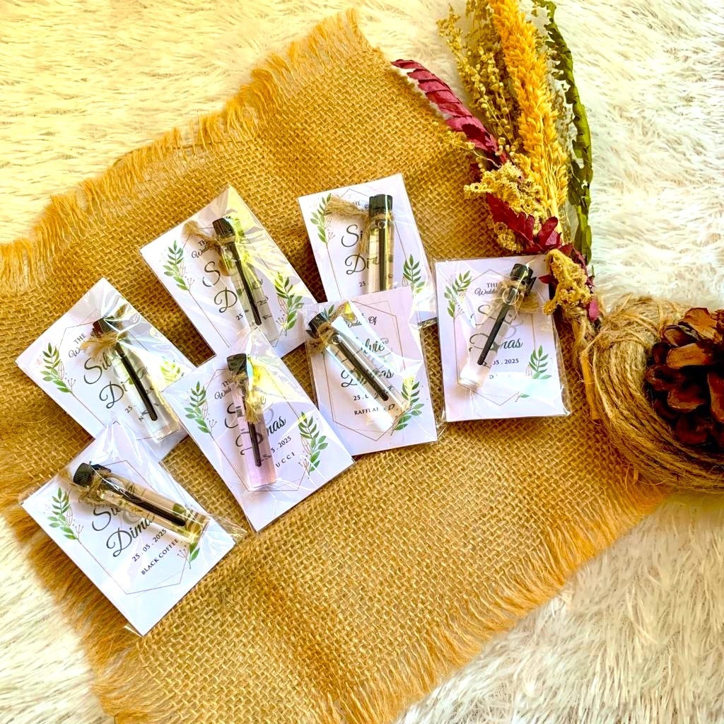 SOUVENIR PERNIKAHAN PARFUM MINI - SOUVENIR PARFUM PERNIKAHAN MURAH UNIK - SOUVENIR PARFUME MINI