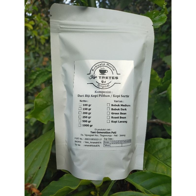 

Kopi Bubuk Robusta Muria Berkualitas Original -Dark