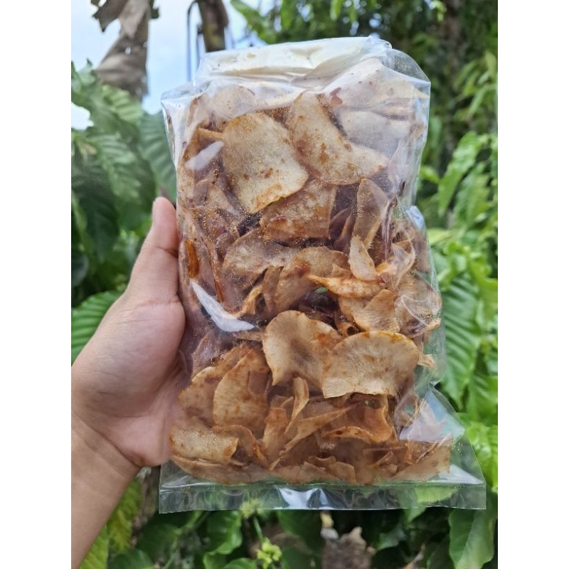 

kripik singkong bestak gula merah pedas/original gurih, renyah 500gram