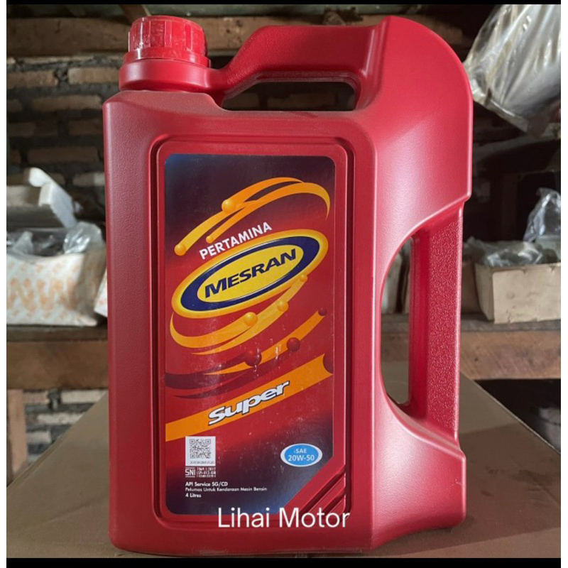 Oli Mesran Super 20W-50 4 Liter