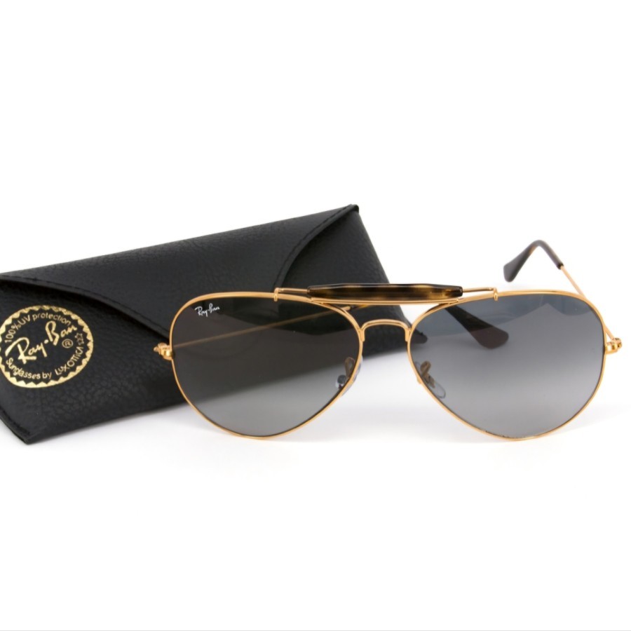 KACAMATA Rayban Outdoorsman II RB 3029 Gold Lens Gradient Original