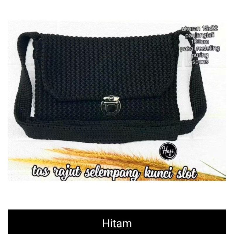 tas rajut, kunci slot