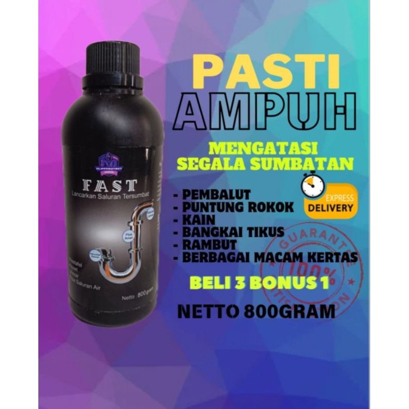 FAST ANTI SUMBAT , PELANCAR SALURAN , OBAT WC TERSUMBAT , OBAT WC MAMPET