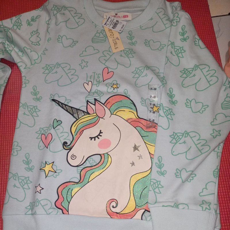 Sweater Aero Girls Anak Perempuan Motif Unicorn