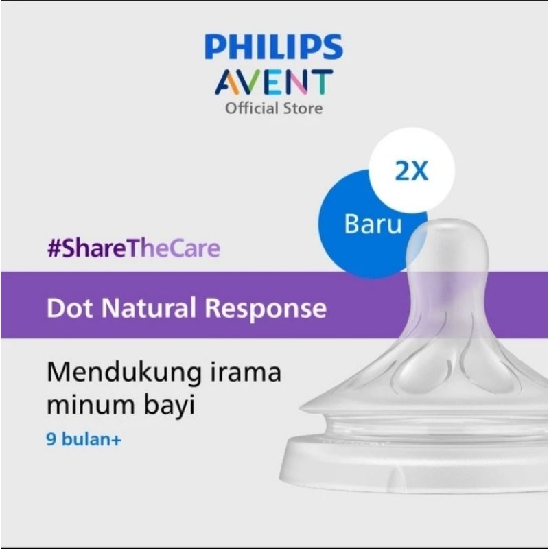 DOT AVENT ORI nipple ASLI natural isi 2 pc 3+ 6+ 9+m