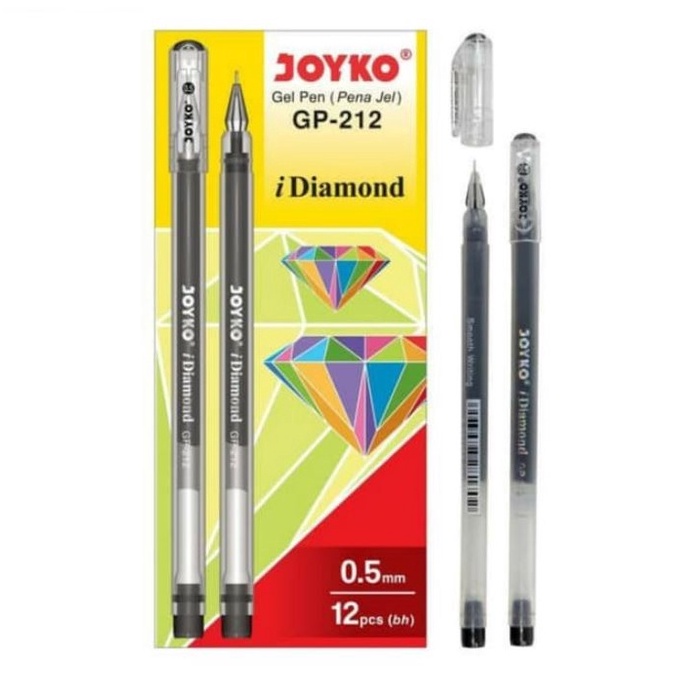 

PRODUK UNGGULAN 12pc PULPEN GEL DIAMOND GP 212 PEN JEL JARUM NEEDLE TIP