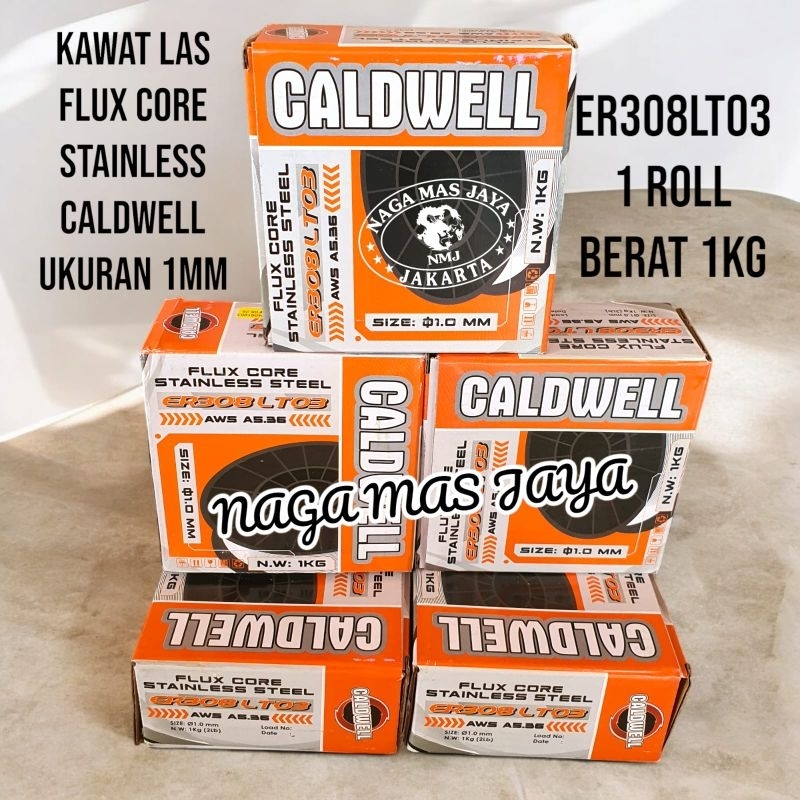 KAWAT LAS STAINLESS FLUX CORE 1MM CALDWELL / KAWAT LAS FLUXCORE STAINLESS 1 MM CALDWELL