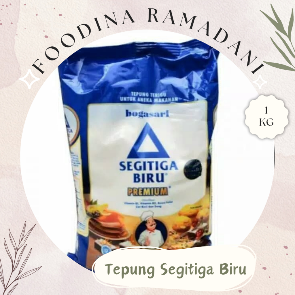 

TEPUNG TERIGU Segitiga Biru Premium - Bogasari [ 1.000gr ] Harga Per BKS