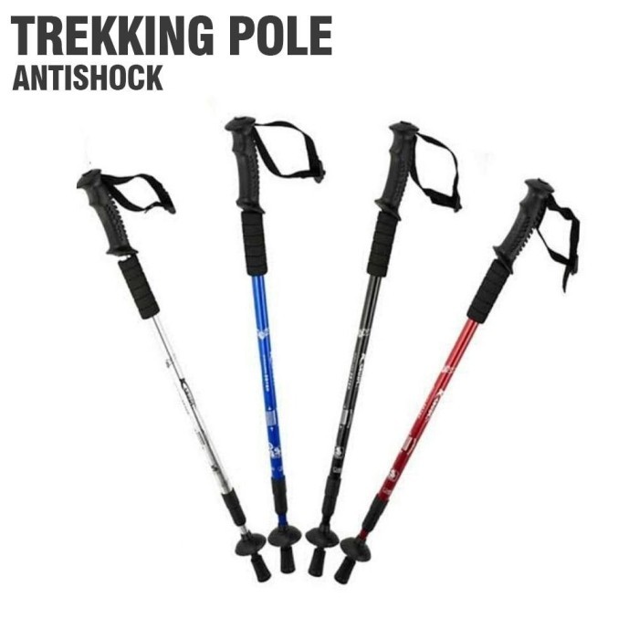 TONGKAT GUNUNG TREKKING POLE TRACKING POLE HAOYANG TONGKAT MENDAKI GUNUNG ALUMUNIUM ALLOY KUAT