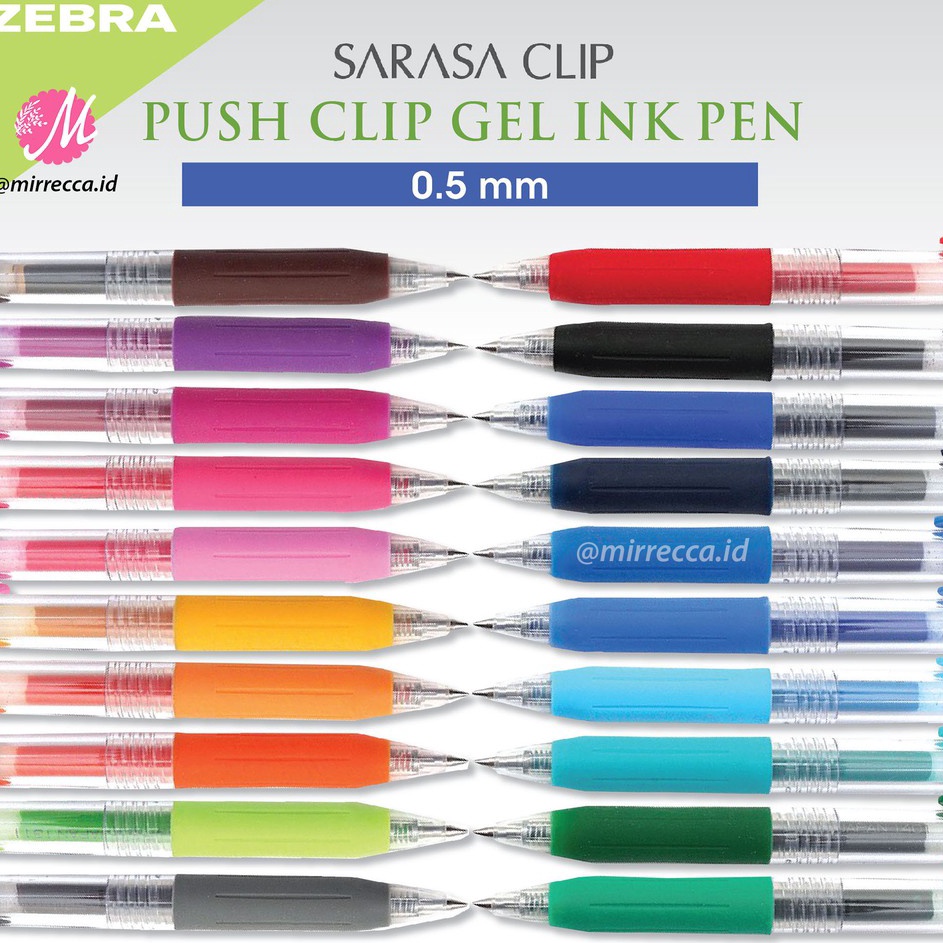 

EKSKLUSIF PULPEN GEL SARASA CLIP 5 ORIGINAL BASIC COLOR BOLPEN ZEBRA WARNA WARNI DASAR