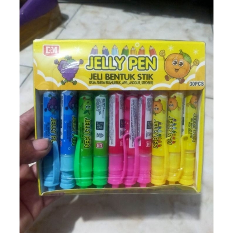 

Permen Jajanan Anak Warung Jelly Pen Bentuk Stik Aneka Rasa Isi 30 Pcs