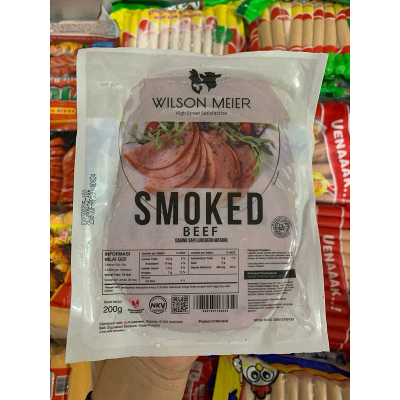 

Wilson meier smoked beed 200g 10 slice