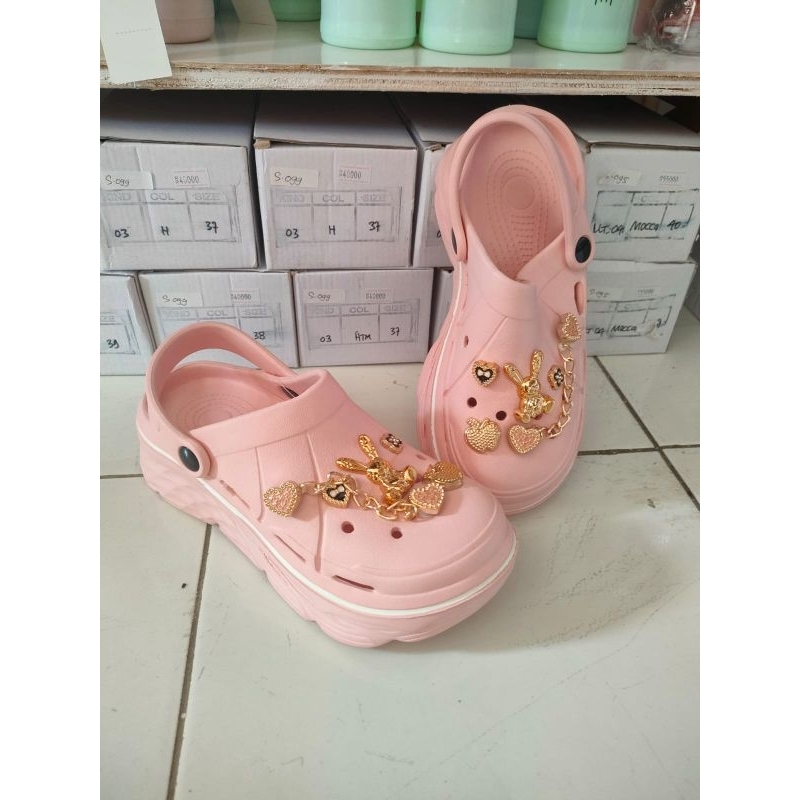 S017- Sendal Crocs Baim anak wanita sendal Crocs wanita dewasa sendal Crocs Charms lucu sendal Crocs