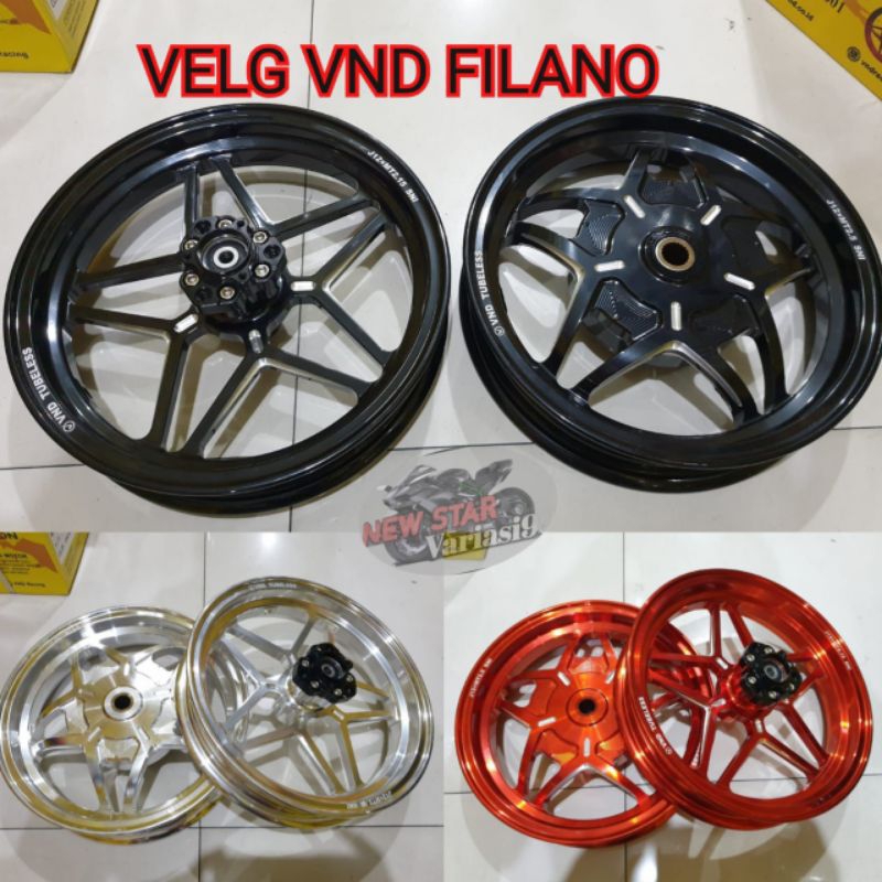VELG VND RACING V SPEED/BINTANG YAMAHA GRAND FILANO RING 12 UK 2.15x12/2.50x12 ORIGINAL VND