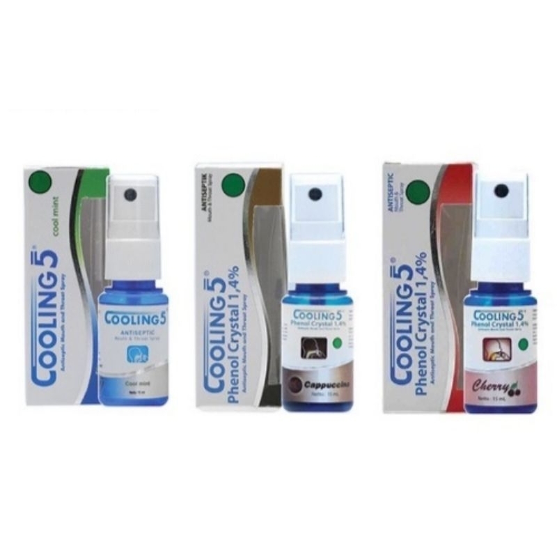 Coolling 5 spray untuk sariawan dan radang tenggorokan