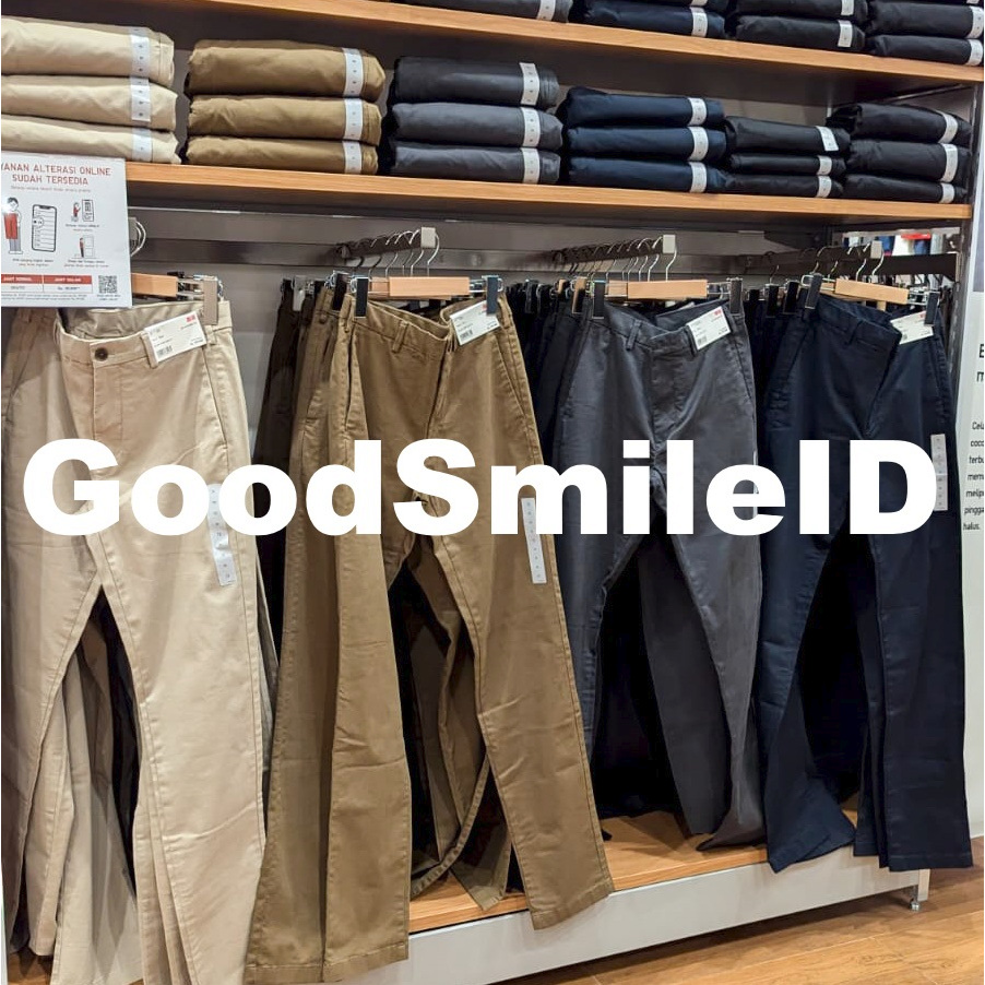 SALE Men Celana Chino Slim Fit Kasual Panjang Pria Cowok JASTIP UNIQLO ORIGINAL