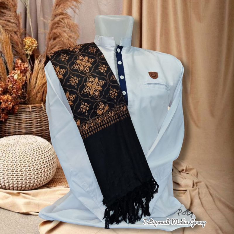 Sorban Arab Laki Laki Kashmiri Batik Pria Original Tebal Halus