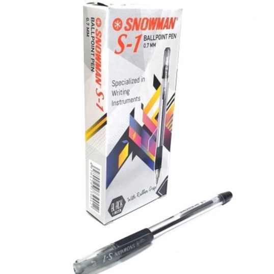 

HEBOH 12pcs PEN PULPEN SNOWMAN S1 SEMI GEL 7mm