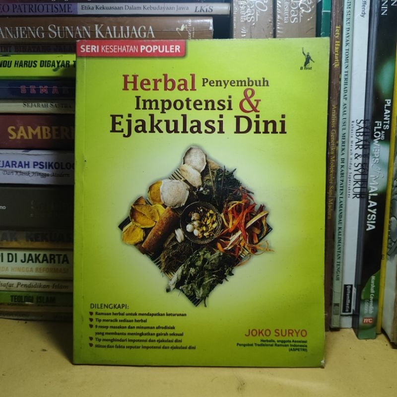 buku | herbal penyembuh impotensi & ejakulasi dini (rak b7)