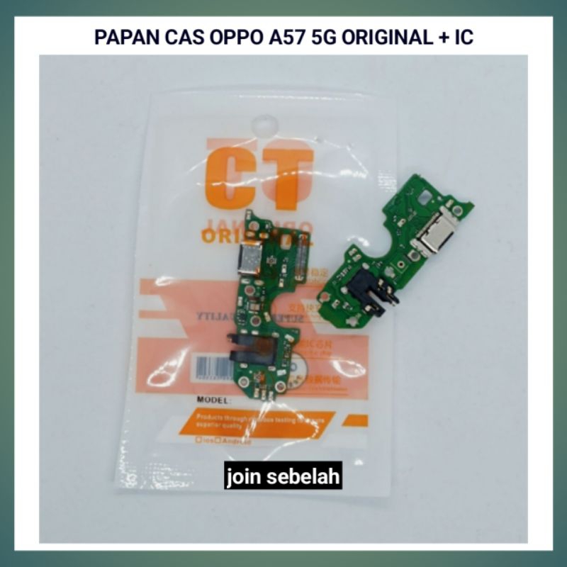 PAPAN KONEKTOR CAS OPPO A57 5G ORI PLUS IC PCB CHARGER OPPO A57 5G ORIGINAL LENGKAP DENGAN IC