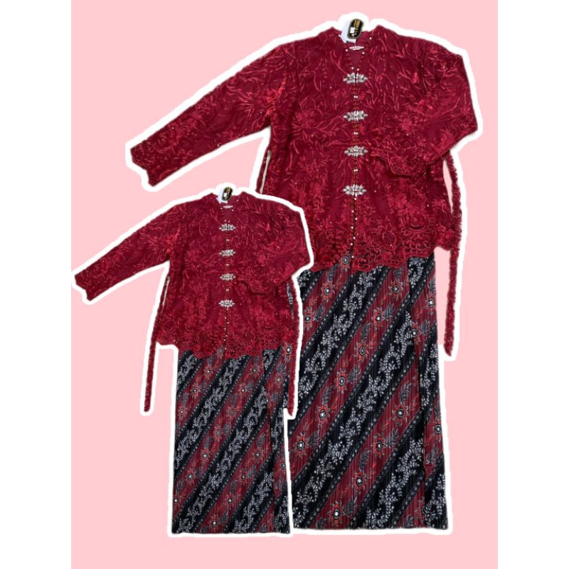 Kebaya Brukat Modern One Set Rok