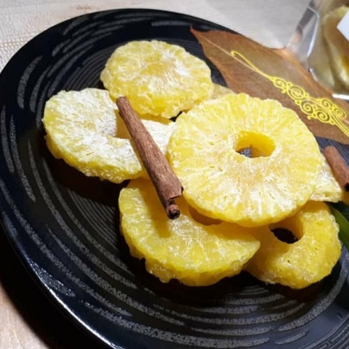 

Manisan Nanas Kering Gula Halus 100gr