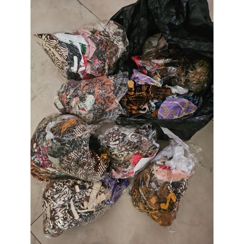 kain perca batik sisa konveksi