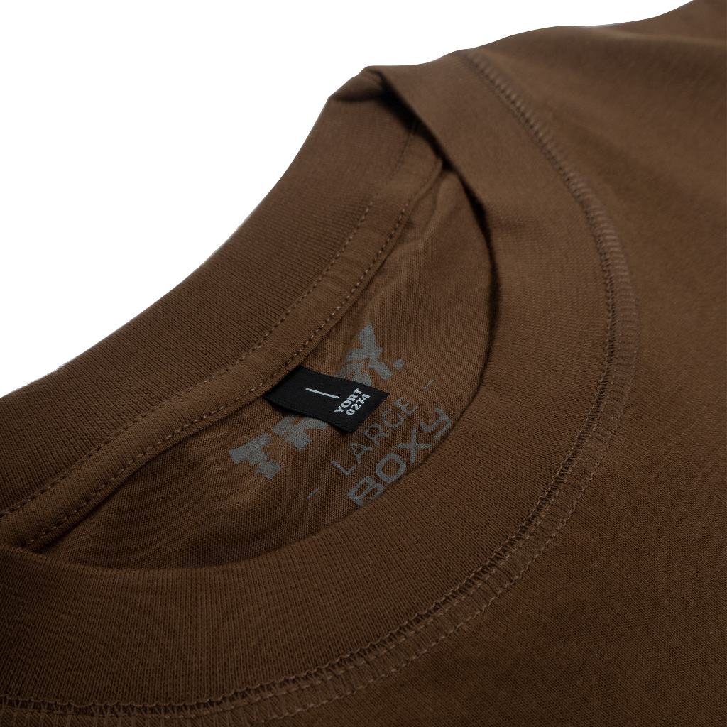 Troy Company T-shirt Pocket Boxy Oversize Toffe Bonfire - Kaos Coklat Toffe BK 2707